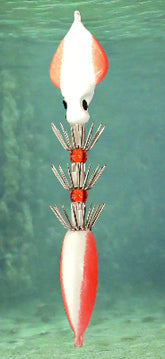 Winged Squid Jig Red 15 OZ